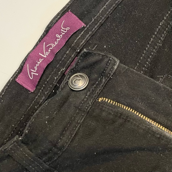 Gloria Vanderbilt Black Denim Jeans Skinny Leg size 8 - Picture 4 of 8